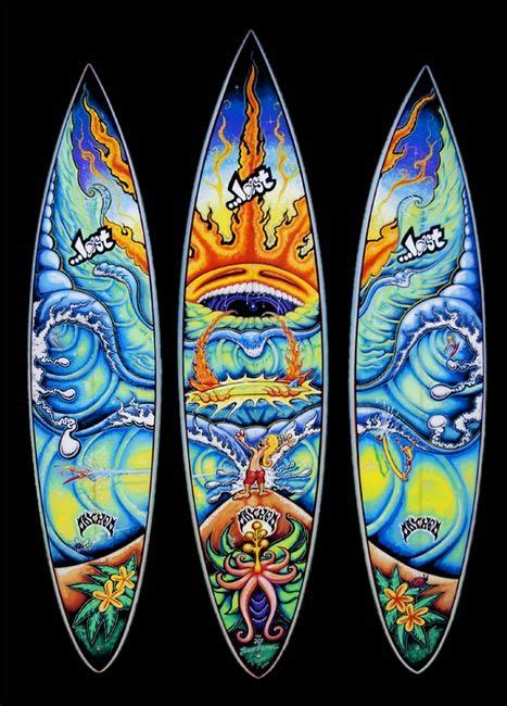 Custom Painted Surfboard Fine Art By Drew Brophy Surfboard Art