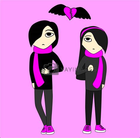 Royalty Free Image Emo Boy And Girl By Eugenp