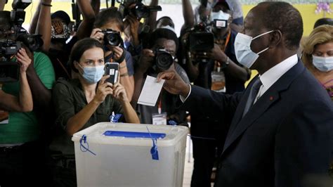 Ivory Coast Elections Voters Go To The Polls Amid Opposition Boycott