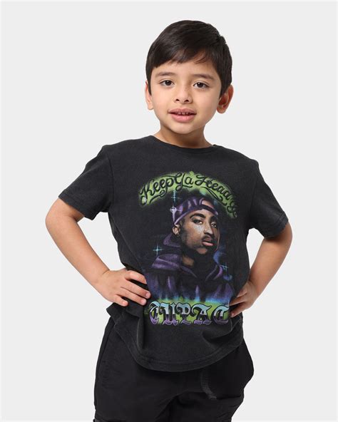 Bravado Kids Tupac Graffiti T Shirt Black Culture Kings