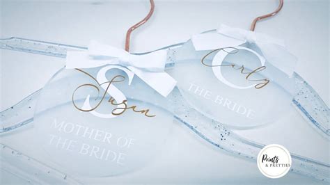 Bridal Party Frosted Acrylic Coat Hanger Tags Personalised Etsy Uk In
