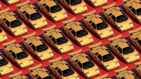 Masaüstü Lamborghini Countach Kontak Araba Spor Araba Klasik
