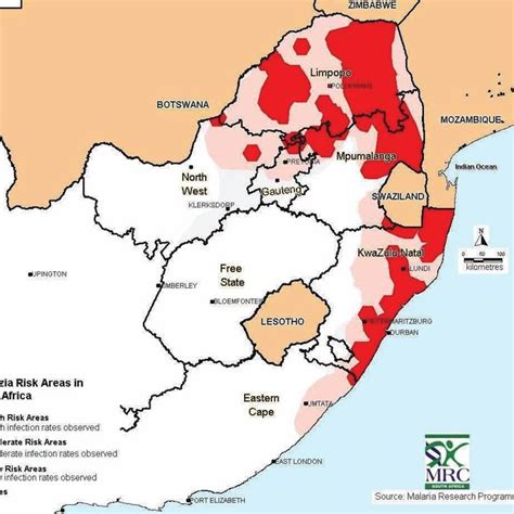 Distribution Of Malaria Risk Zones In Southern Africa Medical Research