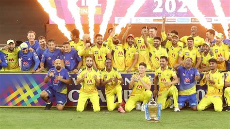 Ipl 2021 Final In Pictures Csk Vs Kkr Chennai Super Kings Storm To