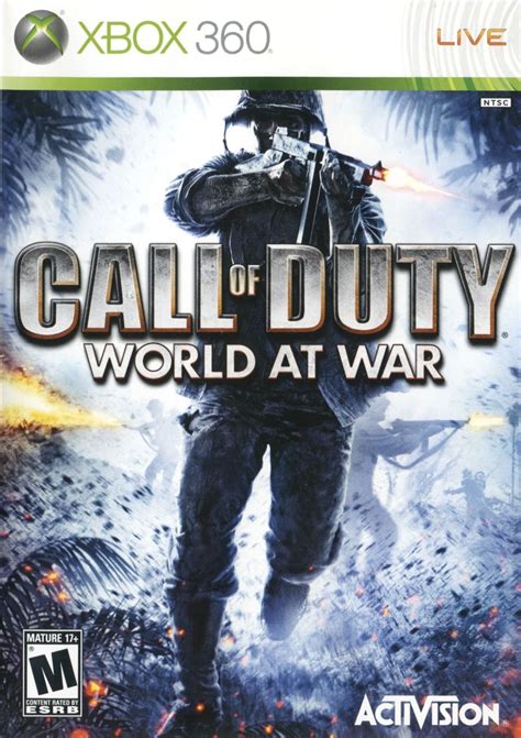 Call Of Duty World At War 2008 Xbox 360 Box Cover Art Mobygames