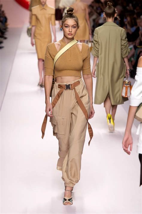Gigi Hadid Walks The Runway For Fendi Fashion Show Summerspring 2019