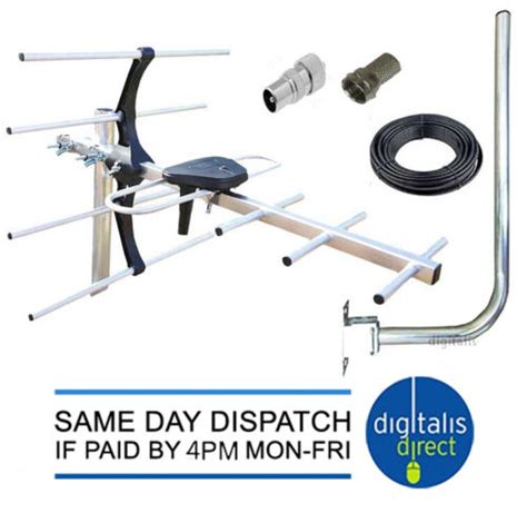 G Digital Tv Aerial Kit Freeview And Hd For Indoor Outdoor Or Loft Installation Ebay