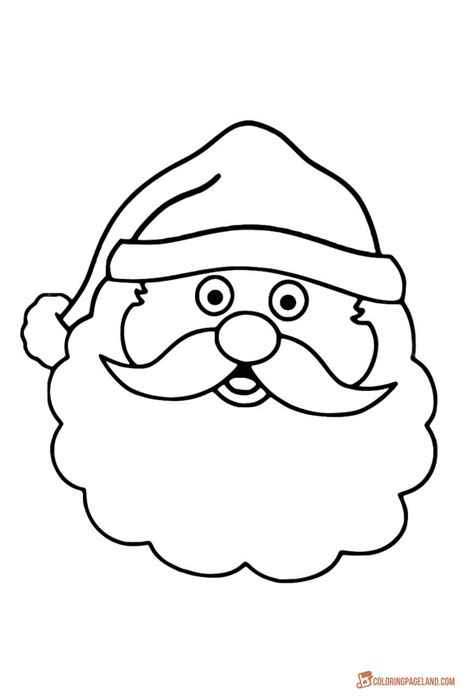 Download Santa Claus Face Coloring Page at GetColorings.com | Free printable colorings pages to print and ...