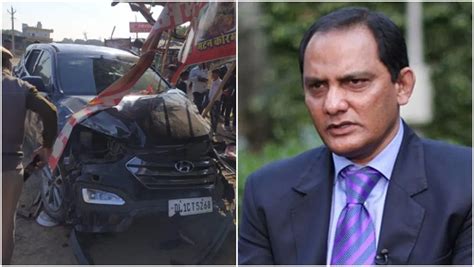 Former India Captain Mohammad Azharuddin Survives Car Accident