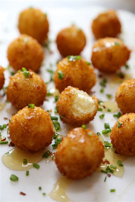 Crispy Goat Cheese Poppers with Honey - The Comfort of Cooking