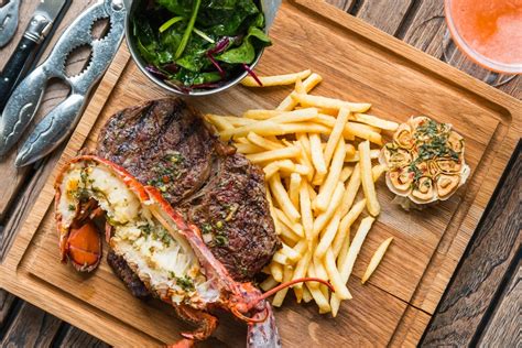 Once the steak has cooked for half an hour, add the lobster bag to the water and cook for an additional 30 minutes. Steak & Lobster Heathrow, Middlesex - Restaurant Reviews ...