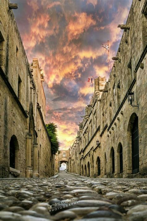 The Street Of The Knights Medieval Town Of Rhodes Greece Dc Travel