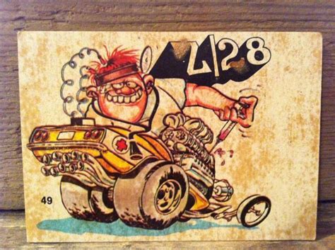 1970s Odd Rods Stickers Car Cartoon Custom Art Car Art