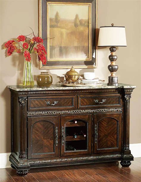 Enjoy the classic designs, stately textures, and rich colors of our traditional furniture in your dining room, living room, and bedroom. Cleopatra Ornate Traditional Cherry Formal Dining Room ...