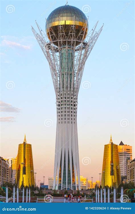 Astana Kazakhstan July 25 2017 View Of The Famous Baiterek Tower