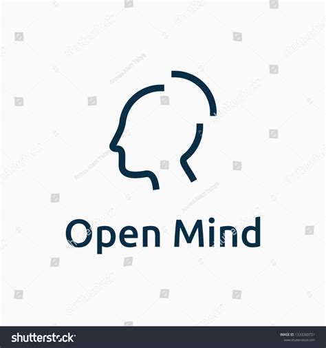 Open Mind Logo Design Template Vector De Stock Libre De Regalías