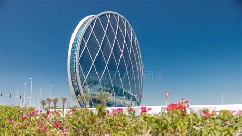 Circular Skyscraper Aldar Headquarters Building In Abu Dhabi Uae