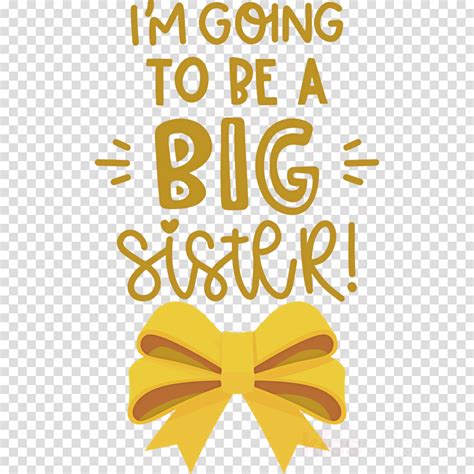 Be A Sister Clipart Logo Symbol Yellow Transparent Clip Art