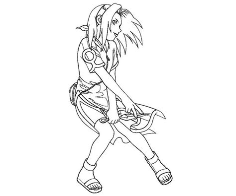 Sakura Haruno Coloring Pages Coloring Home