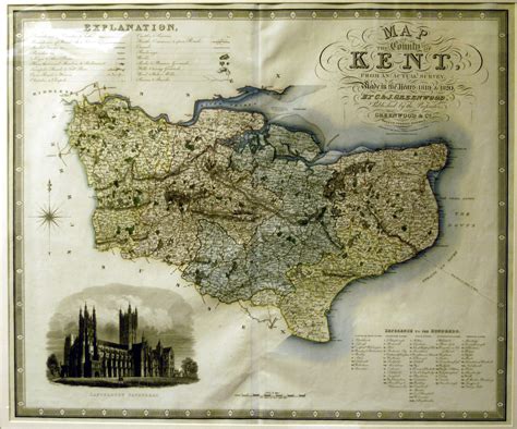 Jonathan Potter Map Map Of The County Of Kent