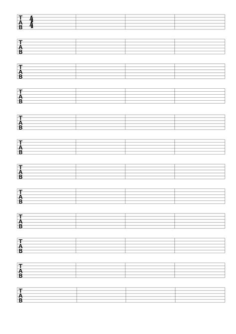 Blank Guitar Chord Charts Pdf Sheet And Chords Collection