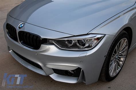 Right front bumper cover with headlight washer hole. Front Bumper suitable for BMW 3er F30 (2011-up) M3 Design ...