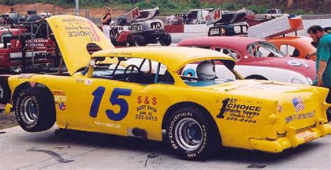 55 Chevy Bodied Stock Car Old Race Cars Stock Car Stock Car Racing