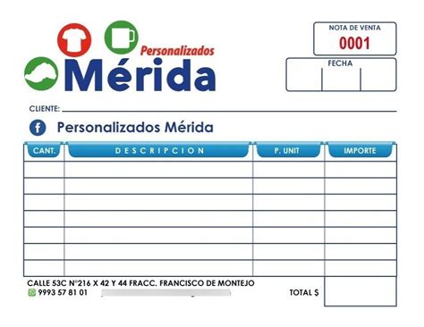 1000 Notas De Venta 14 De Carta Con 1 Copia En Papel Bond Meses Sin