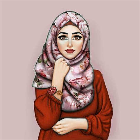 Girl Cartoon Hijab Drawing