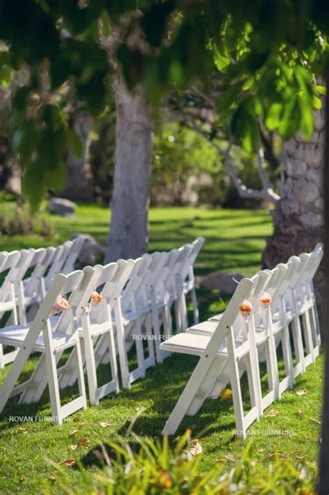 Natural Wood Wedding Folding Avantgarde Wimbledon Chairs With Padded Seat