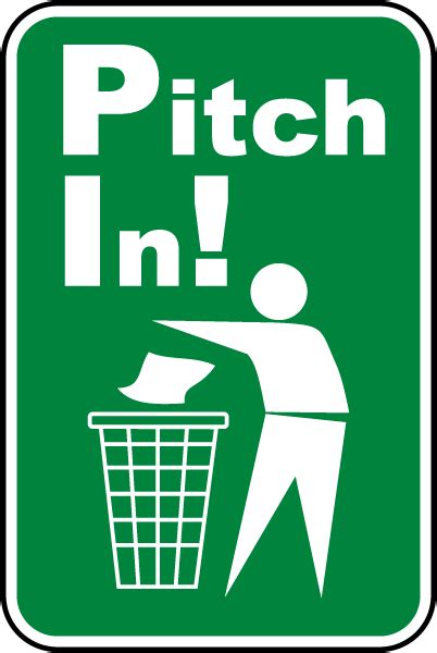 Pitch In Sign Save 10 Instantly