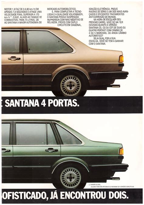 Vw Archives 1984 Vw Santana Sales Brochure Brazil