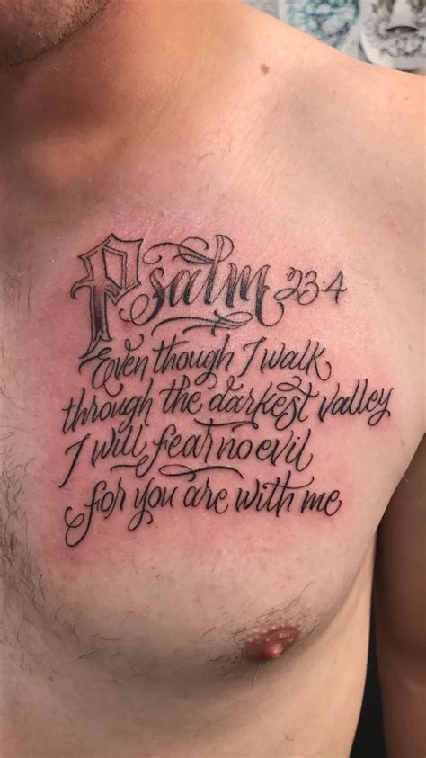 Psalm 234 Tattoo Chest Piece Tattoos Sin Tattoo Tattoo Quotes