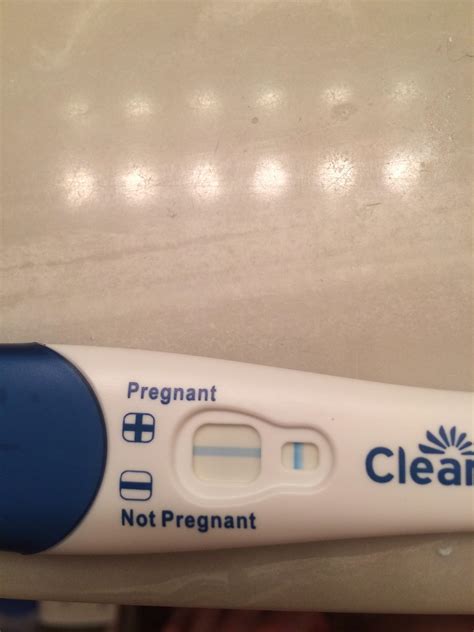 Clear Blue Pregnancy Test Negative