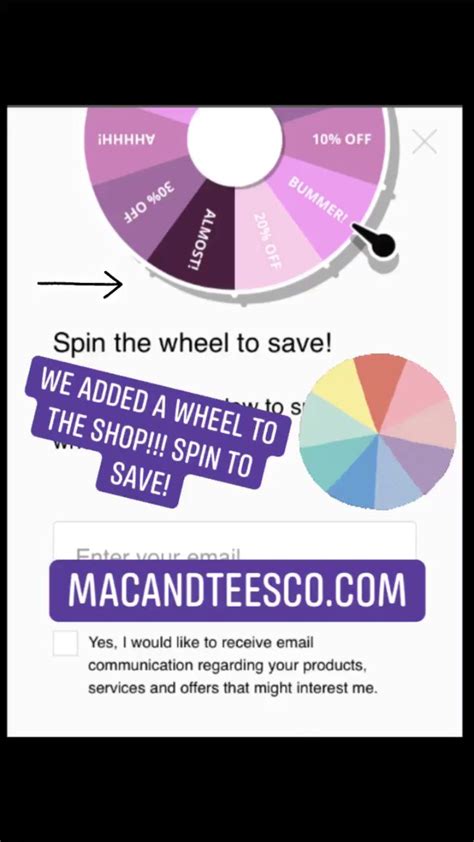 Spin The Wheel For A Discount On Your First Order Pinterest