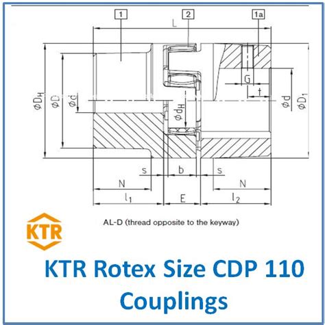 Rotex Size Cdp 110 Couplings Flexible Coupling