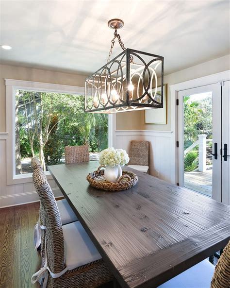 height of light above dining table Chandelier table dining height above lighting