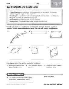 Since the corner of the house is a right angle; Angle Sum Worksheets Free - quadrilaterals and angle sums homework 14 6 4th 7th grade exterior ...