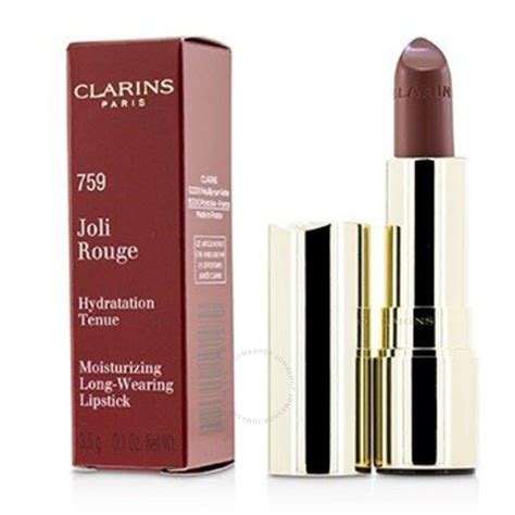 clarins ladies joli rouge long wearing moisturizing lipstick 759 nude wood makeup