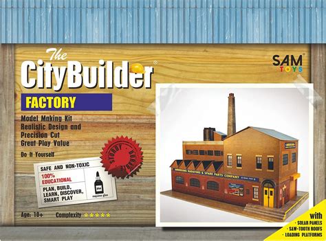 O Gauge 7mm 143 Scale Model Railway Building Factory Kit Citybuilder