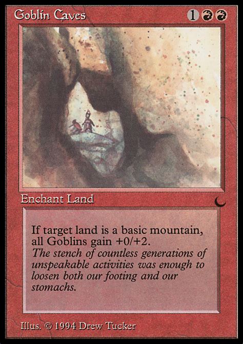 So, i think if the creator wants to go that route they could show mpreg or imply mpreg is happening, at least with. Goblin Caves | DRK $0.67 | from MTG The Dark