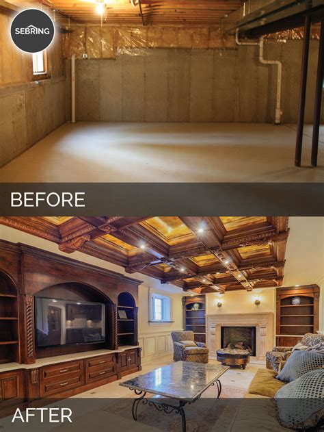 Steve And Anns Basement Before And After Pictures Sebring Design Build
