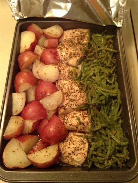 Baked Chicken With Green Beans And Potatoes Recipes 2 Day