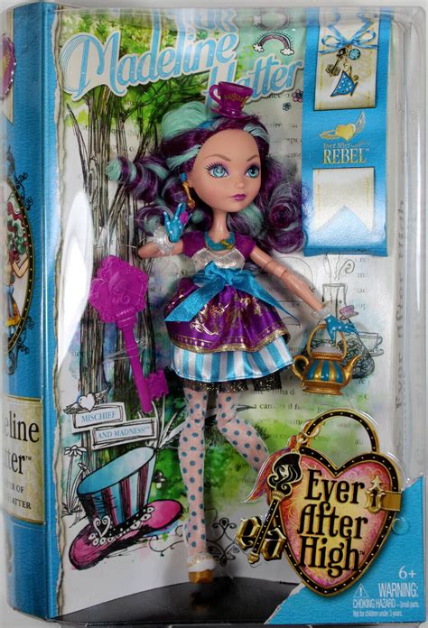 Madeline Hatter Doll Monster High Mattel Large 17” Tall Ever After High