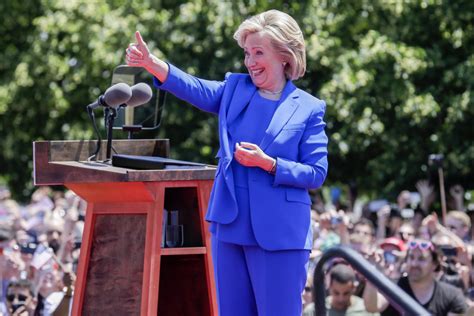 Hillary Clinton Makes Official Campaign Launch Speech In New York Sky