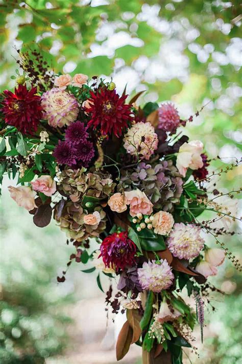 Geometric Wedding Inspiration In Burgundy And Gold