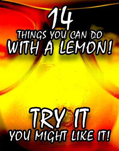 14 Things You Can Do With A Lemon Diy Kitchens Advice