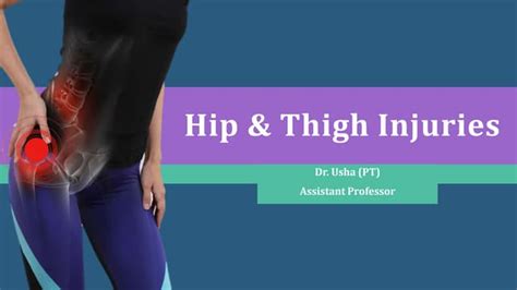 Hip And Thigh Injuries In Sports Ppt