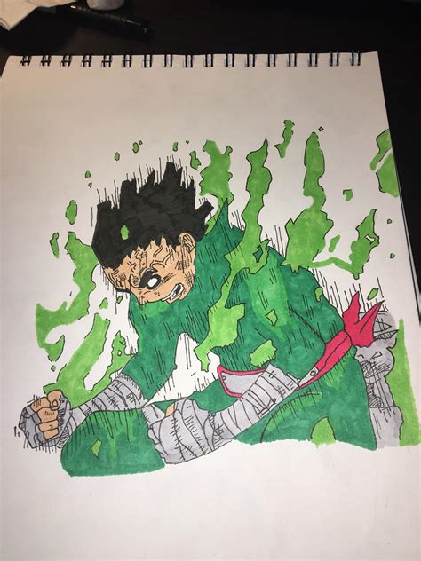 I Drew One Of My Favorite Fights As A Kid Rock Lee Opening Up The 5th