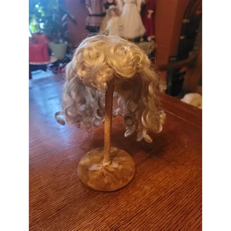 Antique Blonde Mohair Doll Wig Ruby Lane